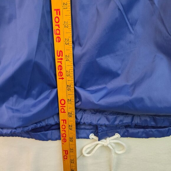 Brooklyn Cloth M USA Coach Jacket Medium Snap Button Lightweight Red Blue - Picture 9 of 9